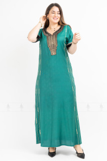 Aary Embroidered Jalabiya IKH553 Green image