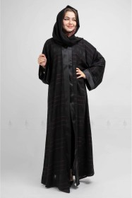 Flared Dual Sleeve Abaya AIK6024 Brown