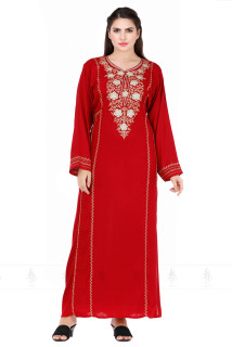 Embellished Occasional Jalabiya IK5306 Red image