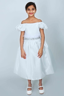 Kids Occasions Dress KIK503 White image