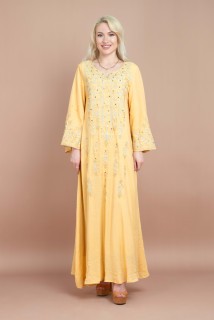 Contrast Embroidered Jalabiya CJ1061 image