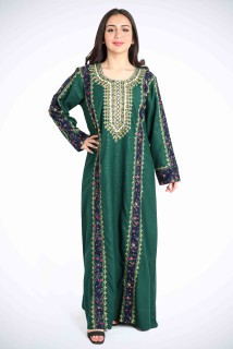 Aary Embroidered Green Jalabiya IK5461 image