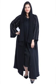 Flare sleeves Abaya AIK4036 Black