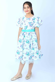 Kids Occasions Dress KIK528 Turquoise