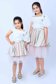 Kids Occasions Dress KIK529 Peach