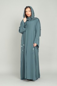 Crafted Classic Emirati Abaya AIK5081