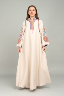 Mandarin Collar Hand Embroidered Jalabiya CJ1044 image