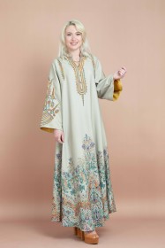 Solid Arabesque Elegance Jalabiya CJ1057